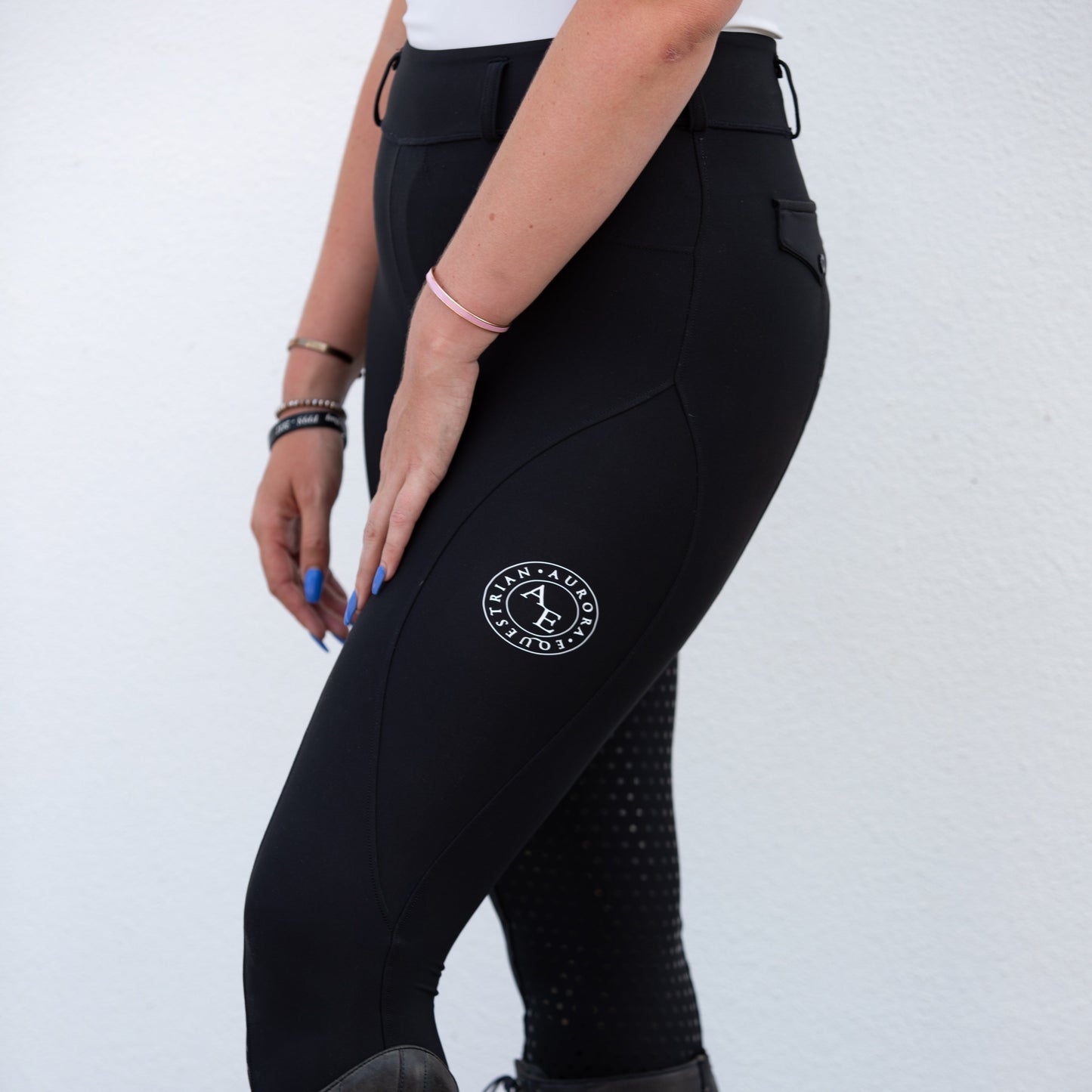 Hybrid Riding Tights Black