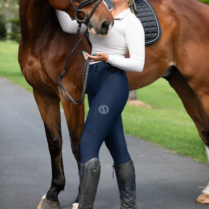 Hybrid Riding Tights Navy