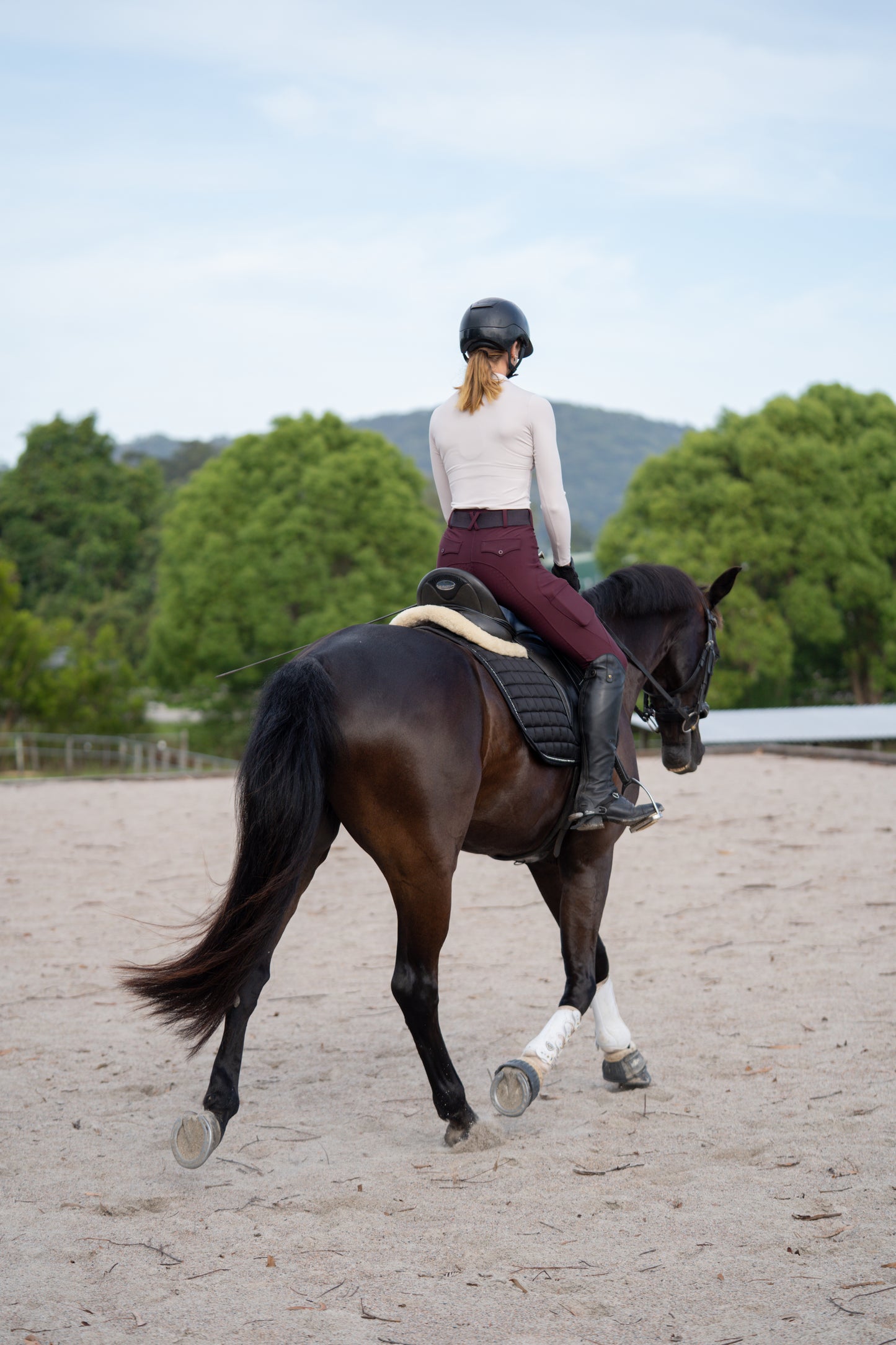 Burgundy Limited Edition Hybrid RidingTights