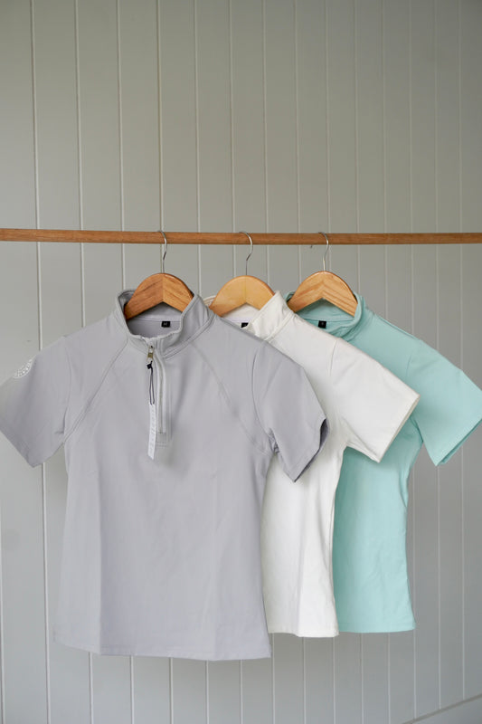 Size Small Short Sleeve Pastel Mint Base Layer