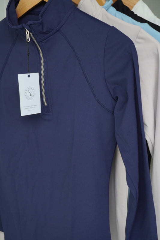 Aurora  Equestrian Platinum Long Sleeve Base Layer - Size small